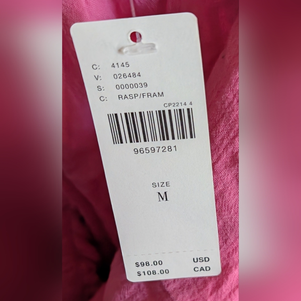 Anthropologie Celandine Pink Embellished Halter Sundress Raspberry Medium NWT - Picture 5 of 5
